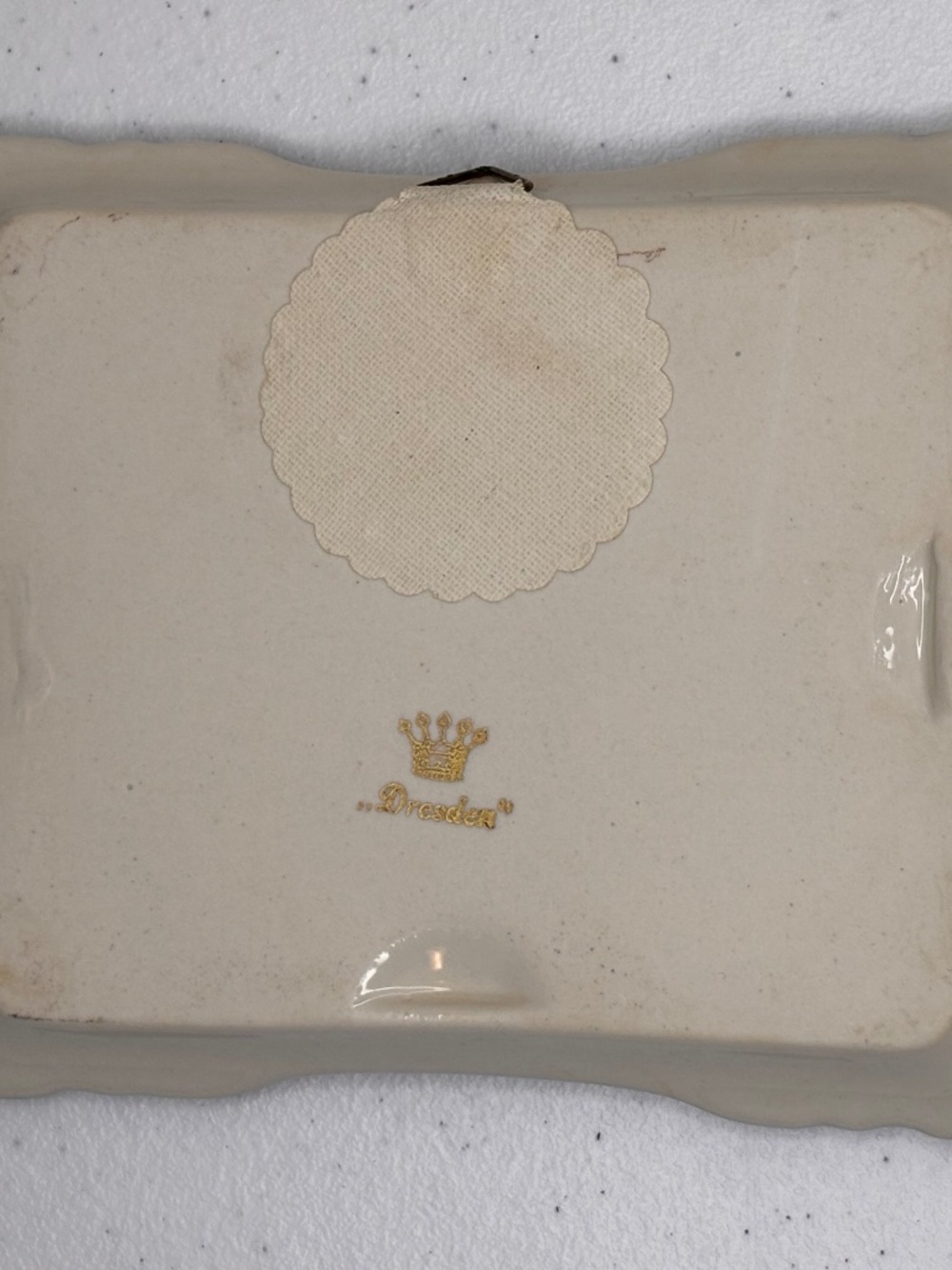 Dresden Porcelain Vintage Trinket Dishes Wall Decor Set of Two - Picture 8 of 13